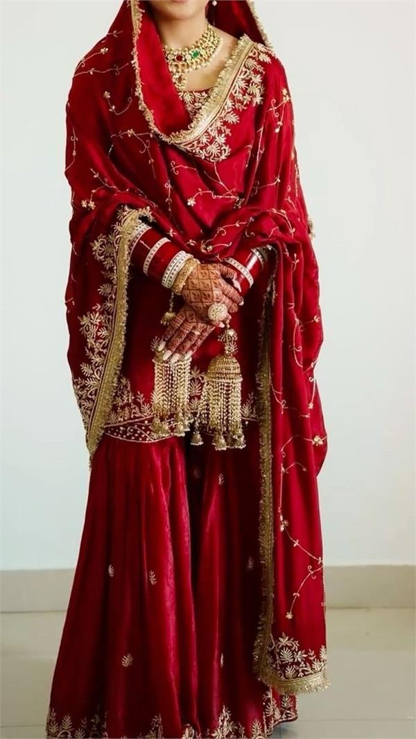 brides are liking dupattas with heavy borders