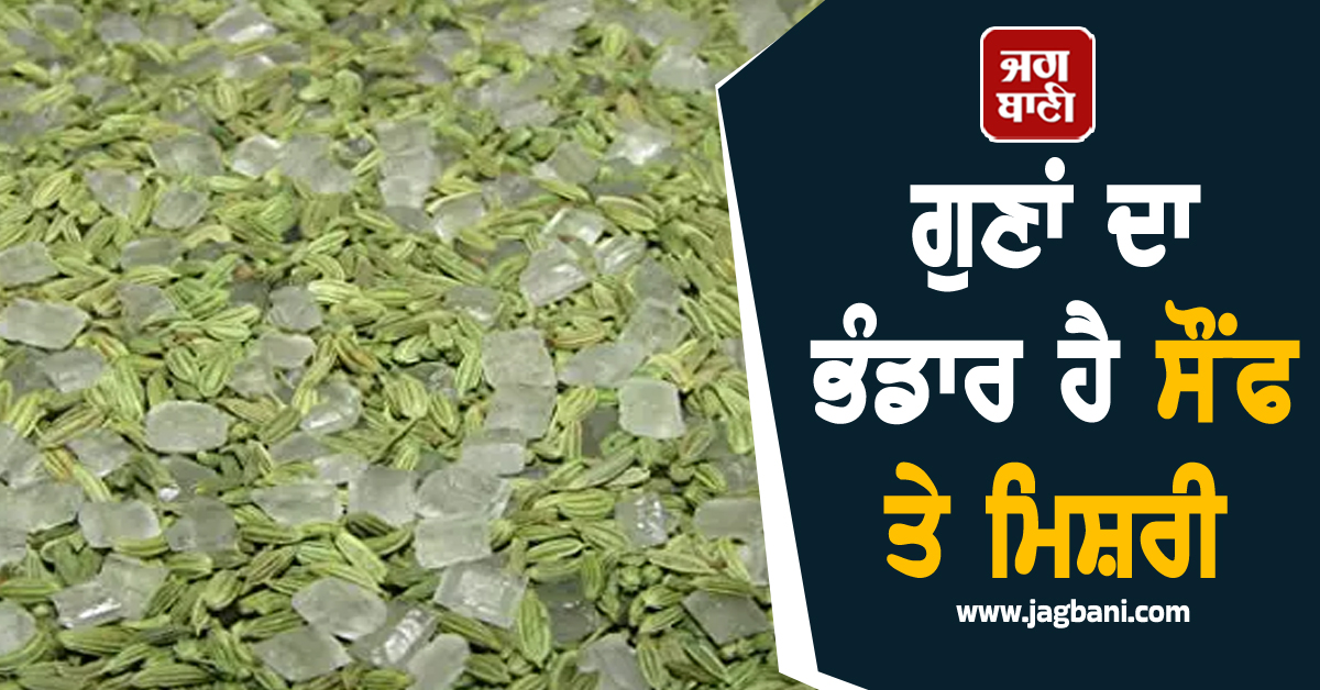 ਗੁਣਾਂ ਦਾ ਭੰਡਾਰ ਹੈ ਸੌਂਫ ਤੇ ਮਿਸ਼ਰੀ, ਫ਼ਾਇਦੇ ਇੰਨੇ ਕਿ ਜਾਣ ਰਹਿ ਜਾਓਗੇ ਹੈਰਾਨ
