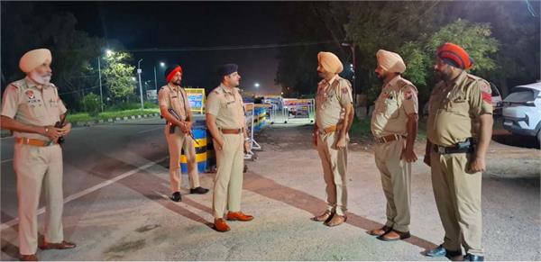 continuous checking is being done by the police post near dhilwan toll plaza