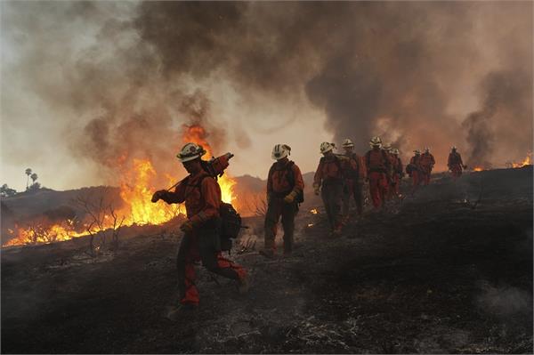 forest fire in california