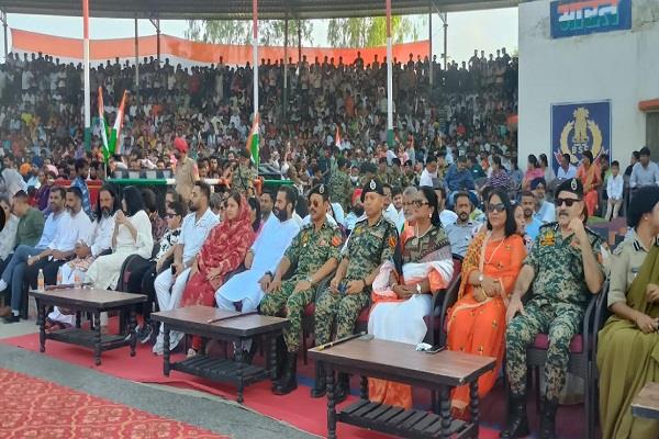 200 feet high tricolor flag inaugurated at sadki chowk