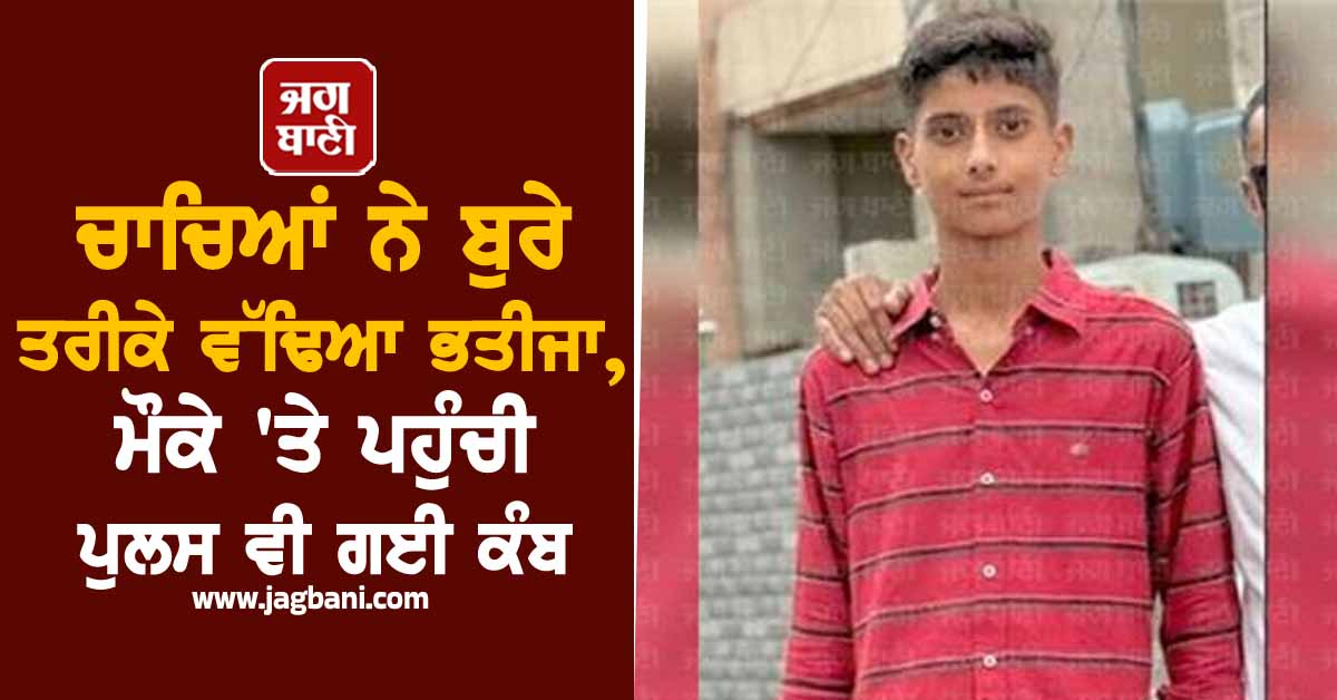 ਪੰਜਾਬ : ਚਾਚਿਆਂ ਨੇ ਬੁਰੇ ਤਰੀਕੇ ਵੱਢਿਆ ਭਤੀਜਾ, ਮੌਕੇ 'ਤੇ ਪਹੁੰਚੀ ਪੁਲਸ ਵੀ ਗਈ ਕੰਬ