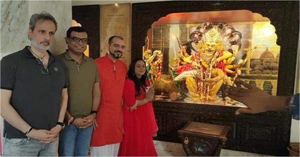success of the film   mahavatar narasimha   was celebrated in the temple 