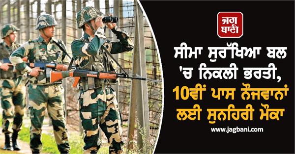 recruitment in border security force