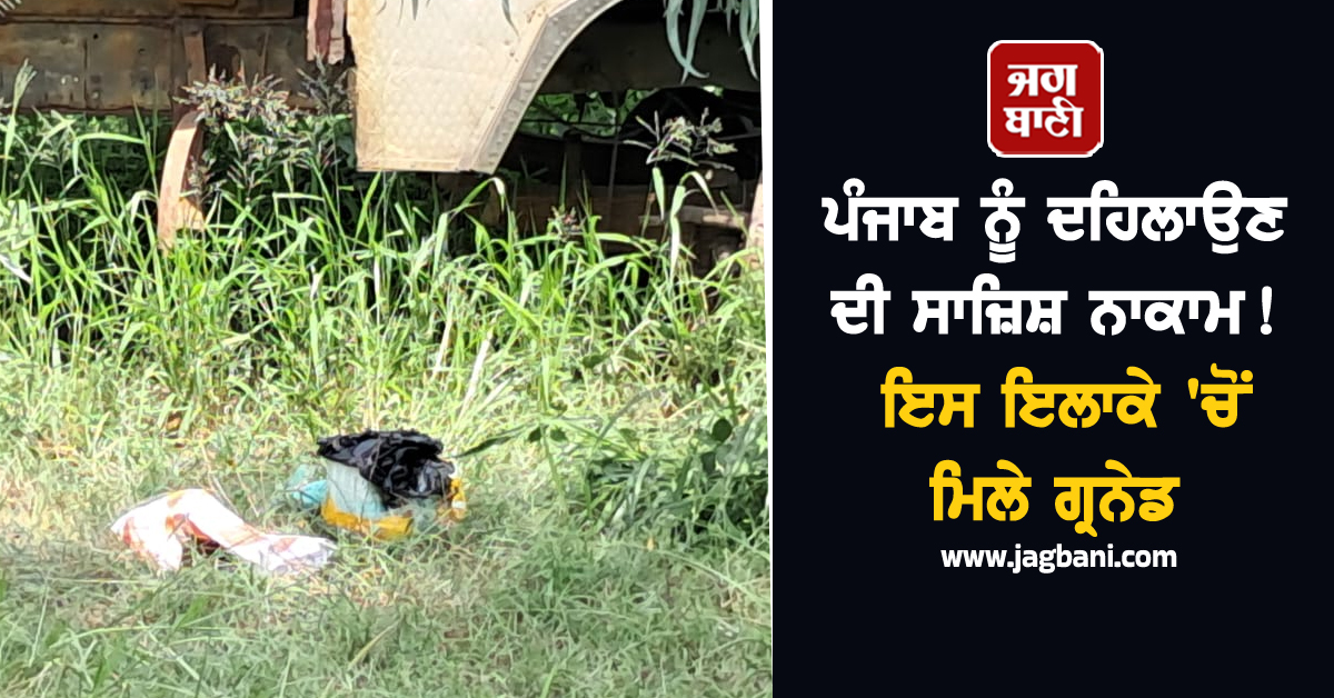 ਪੰਜਾਬ ਨੂੰ ਦਹਿਲਾਉਣ ਦੀ ਸਾਜ਼ਿਸ਼ ਨਾਕਾਮ! ਇਸ ਇਲਾਕੇ 'ਚੋਂ ਮਿਲੇ ਗ੍ਰਨੇਡ
