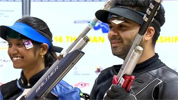arjun elavenil gets gold in 10m air rifle mixed team