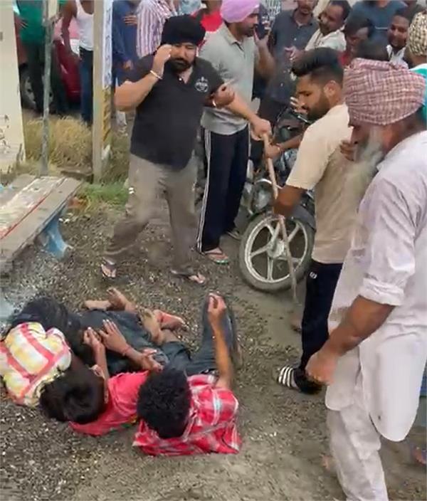 motorcycle theft  beating  video