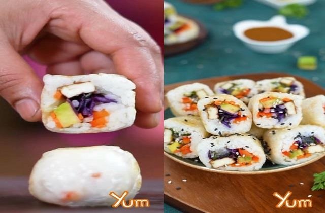 ਇੰਝ ਬਣਾਓ ਹੈਲਦੀ ਅਤੇ ਟੇਸਟੀ Crispy Rice Rolls
