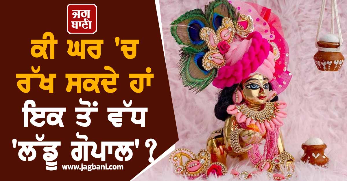 ਕੀ ਘਰ 'ਚ ਰੱਖ ਸਕਦੇ ਹਾਂ ਇਕ ਤੋਂ ਵੱਧ 'ਲੱਡੂ ਗੋਪਾਲ' ? ਜਾਣੋ ਕੀ ਹੈ ਮਾਹਿਰਾਂ ਦਾ ਕਹਿਣਾ
