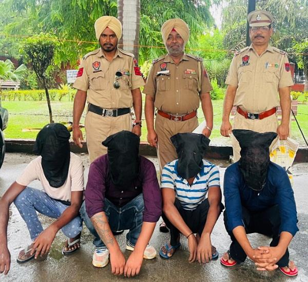 4 members of a gang planning to commit a major crime arrested