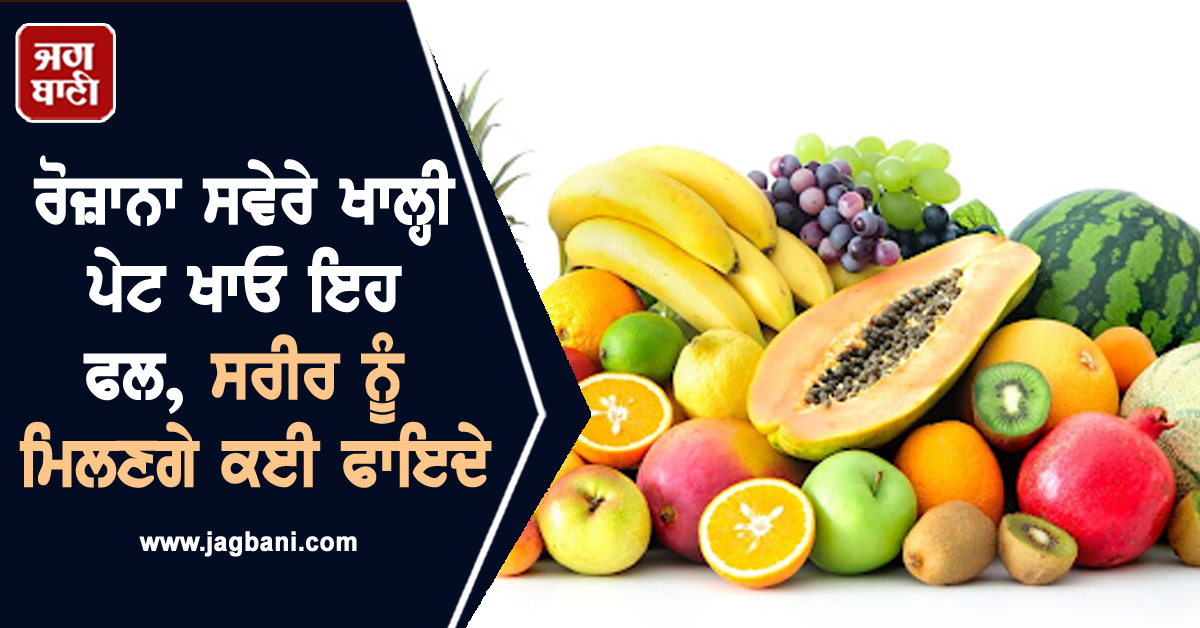 ਰੋਜ਼ਾਨਾ ਸਵੇਰੇ ਖਾਲ੍ਹੀ ਪੇਟ ਖਾਓ ਇਹ ਫਲ, ਸਰੀਰ ਨੂੰ ਮਿਲਣਗੇ ਕਈ ਫਾਇਦੇ