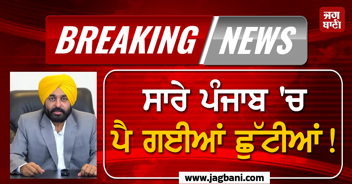 ਸਾਰੇ ਪੰਜਾਬ 'ਚ ਪੈ ਗਈਆਂ ਛੁੱਟੀਆਂ! CM ਮਾਨ ਵੱਲੋਂ ਸਕੂਲ ਬੰਦ ਰੱਖਣ ਦਾ ਐਲਾਨ
