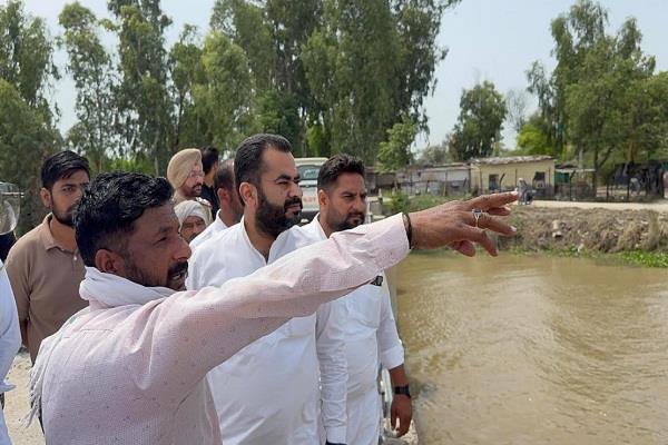 mla narendra pal singh sawana took stock of the rain affected areas