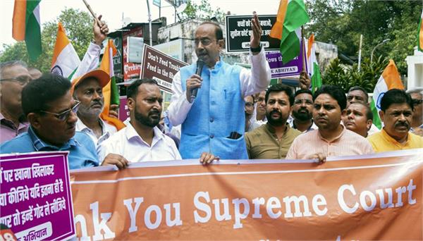 vijay goel files complaint against dog lovers