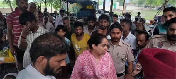 deputy commissioner reviews relief camps