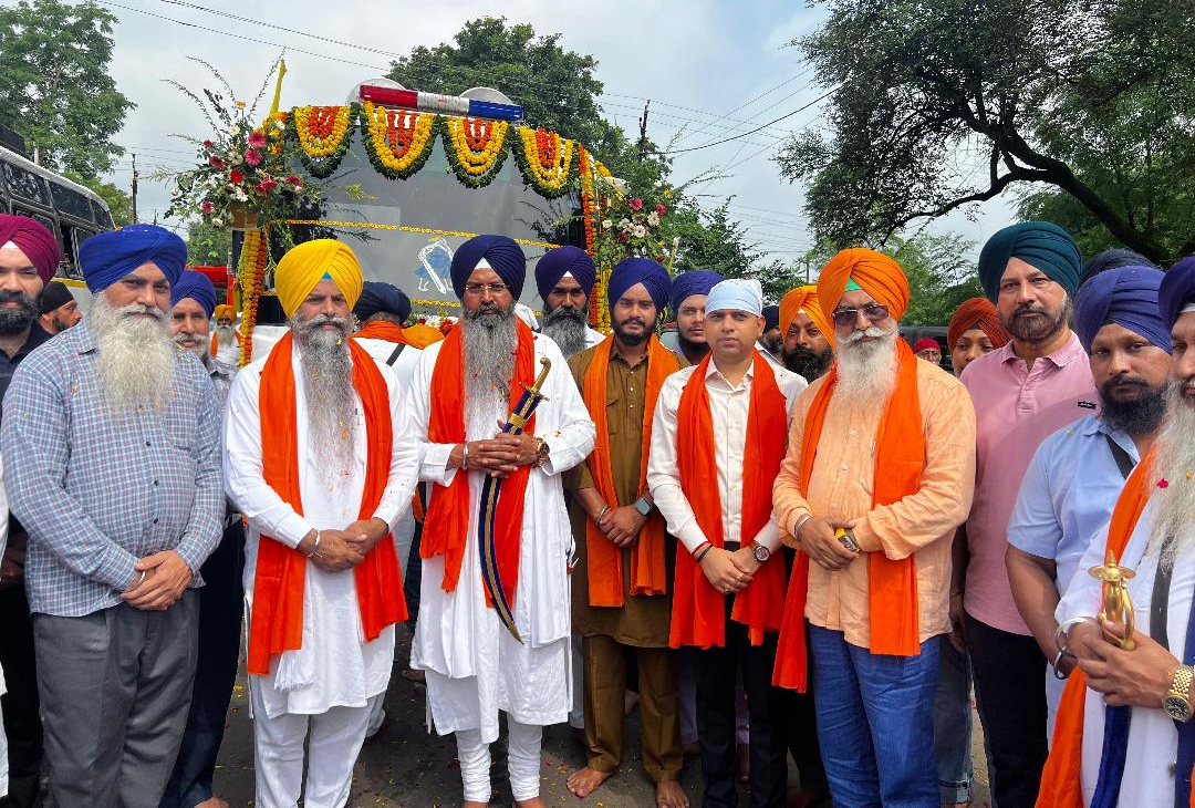 ਸ਼ਹੀਦੀ ਨਗਰ ਕੀਰਤਨ ਮੰਡਲਾਂ ਮੱਧ ਪ੍ਰਦੇਸ਼ ਤੋਂ ਬਿਲਾਸਪੁਰ ਛੱਤੀਸਗੜ੍ਹ ਲਈ ਰਵਾਨਾ