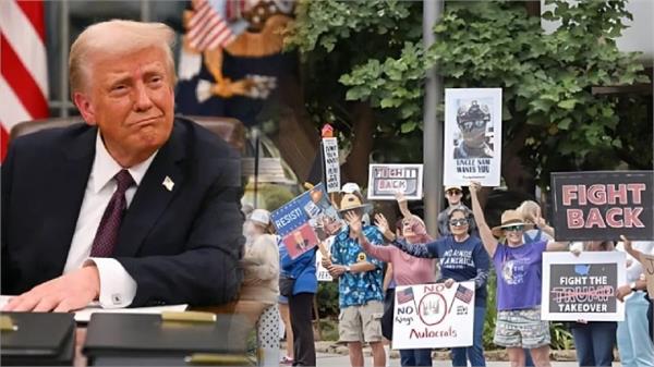 protests by people in america   against trump  s policies   