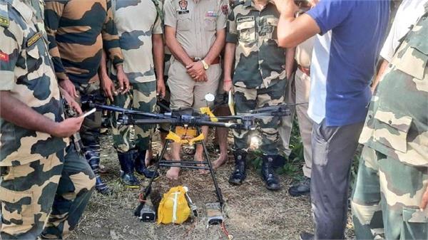 huge increase in smuggling of drugs and weapons into india   via drones