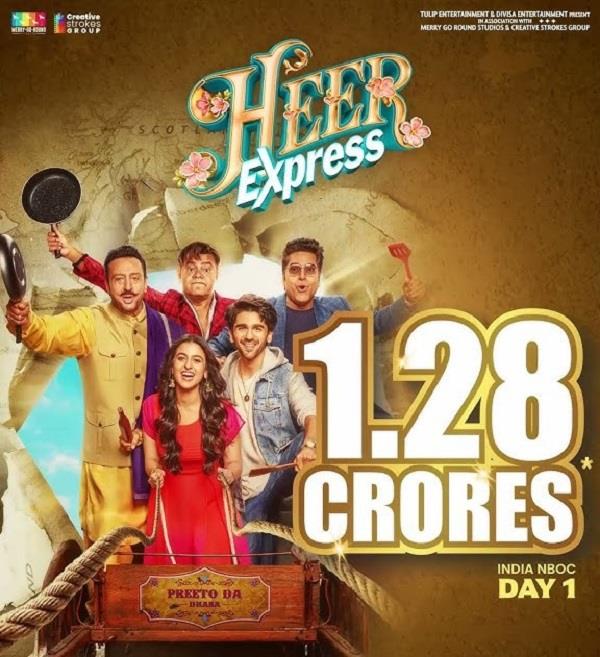 heer express   first day earnings reach 1 28 crores