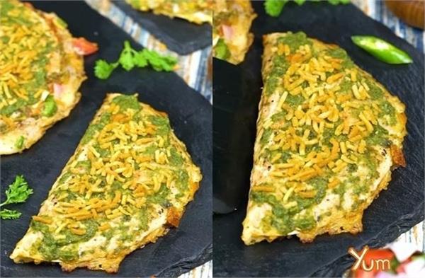 masala papad omelette crispy recipe