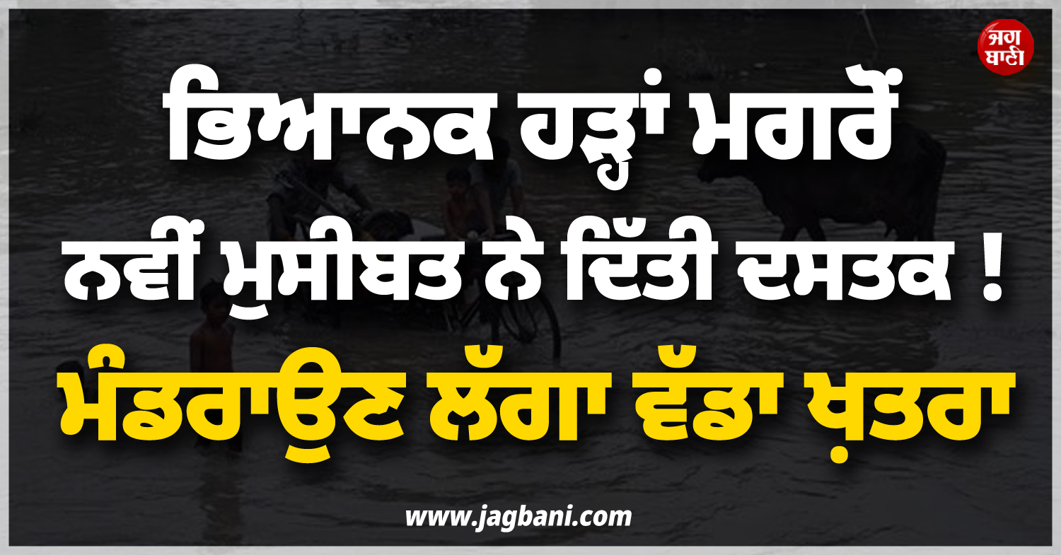 ਭਿਆਨਕ ਹੜ੍ਹਾਂ ਮਗਰੋਂ ਨਵੀਂ ਮੁਸੀਬਤ ਨੇ ਦਿੱਤੀ ਦਸਤਕ ! ਮੰਡਰਾਉਣ ਲੱਗਾ ਵੱਡਾ ਖ਼ਤਰਾ