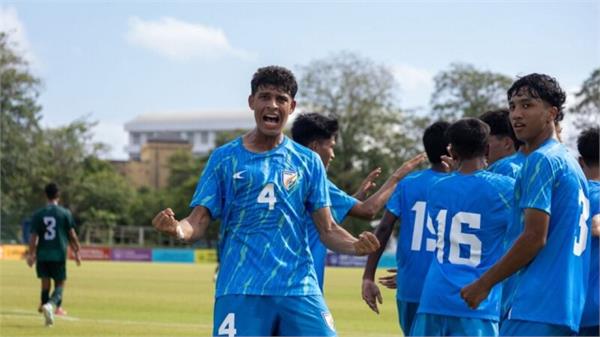 saff under 17 championship  india beat pakistan 3 2