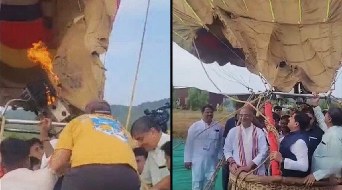 CM ਮੋਹਨ ਯਾਦਵ ਦੇ Hot Air Balloon ਨੂੰ ਲੱਗੀ ਅੱਗ, ਪਈਆਂ ਭਾਜੜਾਂ