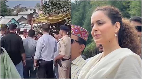 kangana ranaut in flood victims