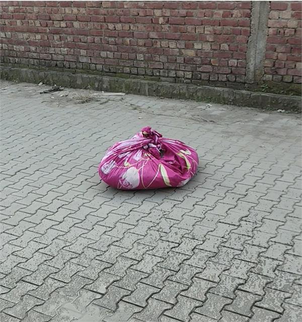 a bundle found on the road in jalandhar has the police in a panic