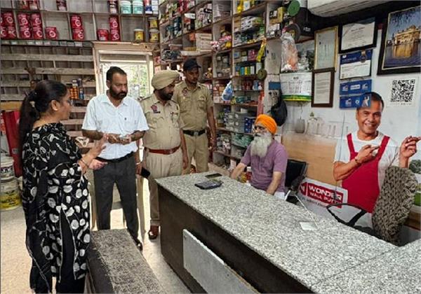 checking on paint shops to prevent poisonous liquor