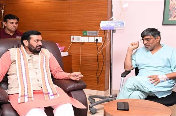 education minister dhanda  s health deteriorated