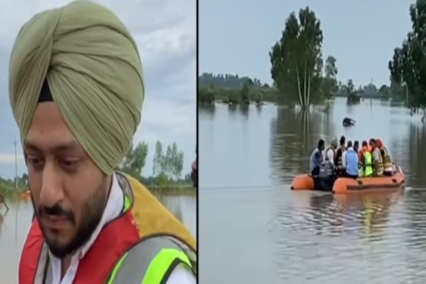 ਪਿਤਾ ਦੀ ਮੌਤ ਦੇ ਕੁਝ ਦਿਨਾਂ ਬਾਅਦ ਹੀ ਹੜ੍ਹ ਪ੍ਰਭਾਵਿਤ ਲੋਕਾਂ ਲਈ ਰਾਹਤ ਸਮੱਗਰੀ ਲੈ ਕੇ ਪਹੁੰਚੇ ਪੁਖਰਾਜ ਭੱਲਾ