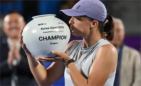 swiatek wins korea open title