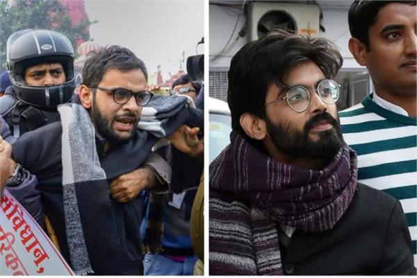 hearing on bail plea of   umar khalid and sharjeel imam postponed