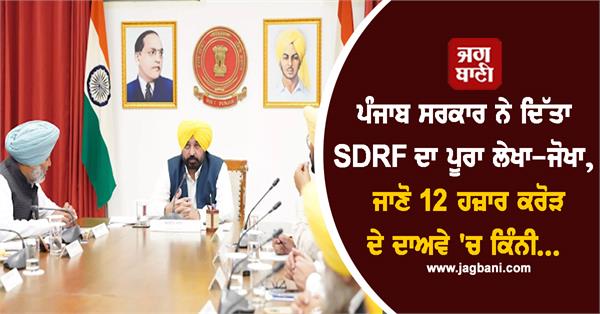 punjab sdrf money