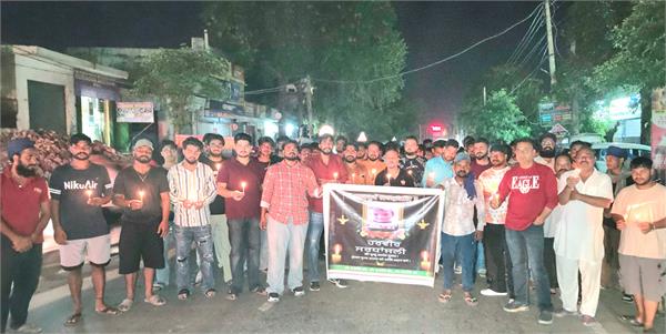 candle march held in protest against murder of 5 year old child in hoshiarpur