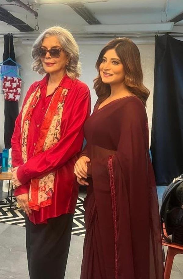 sandipta sen of the show   sampurna   meets zeenat aman