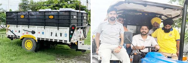 mla sherry kalsi reached dera baba nanak with 50 trolleys of relief materials 
