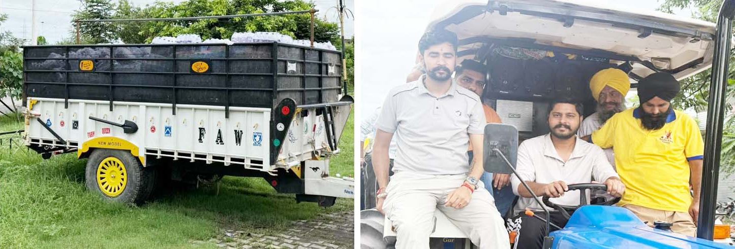 ਵਿਧਾਇਕ ਸ਼ੈਰੀ ਕਲਸੀ ਖੁਦ ਟਰੈਕਟਰ ਚਲਾ ਕੇ ਰਾਹਤ ਸਮੱਗਰੀ ਦੀਆਂ 50 ਟਰਾਲੀਆਂ ਲੈ ਕੇ ਪਹੁੰਚੇ ਡੇਰਾ ਬਾਬਾ ਨਾਨਕ