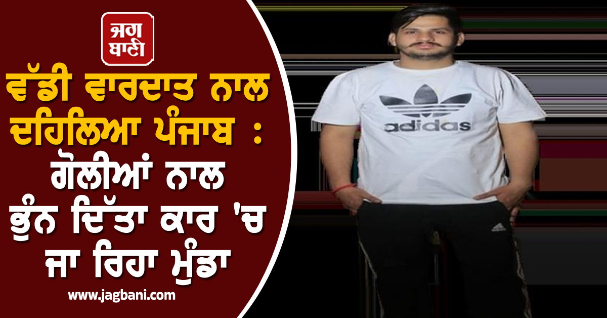 ਵੱਡੀ ਵਾਰਦਾਤ ਨਾਲ ਦਹਿਲਿਆ ਪੰਜਾਬ : ਗੋਲੀਆਂ ਨਾਲ ਭੁੰਨ ਦਿੱਤਾ ਕਾਰ 'ਚ ਜਾ ਰਿਹਾ ਮੁੰਡਾ