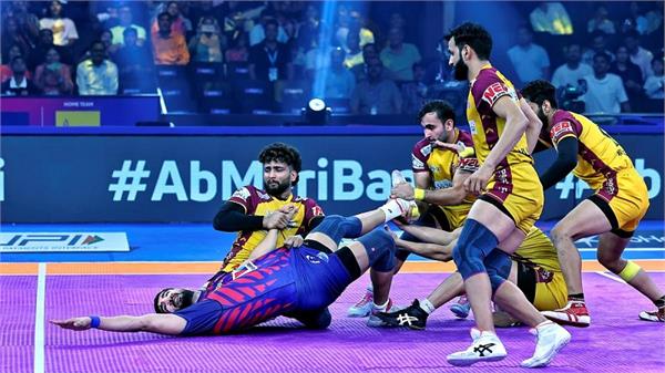 dabang delhi beat telugu titans 33 29