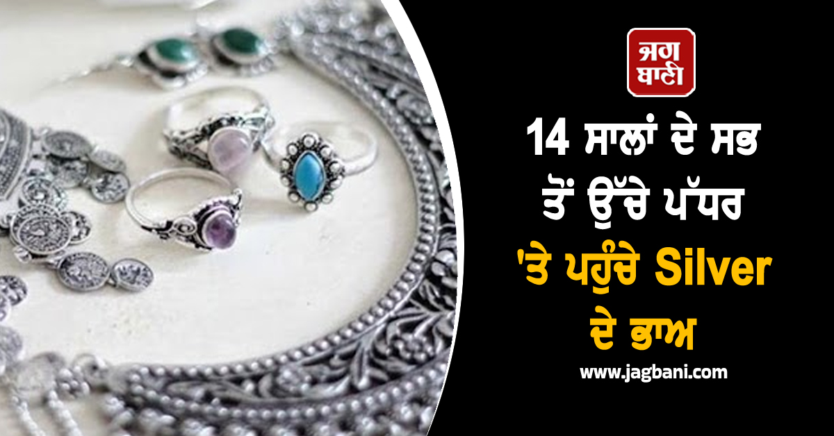 14 ਸਾਲਾਂ ਦੇ ਸਭ ਤੋਂ ਉੱਚੇ ਪੱਧਰ ''ਤੇ ਪਹੁੰਚੇ Silver ਦੇ ਭਾਅ, ਜਾਣੋ ਕੀਮਤਾਂ ''ਚ ਵਾਧੇ ਦਾ ਕਾਰਨ