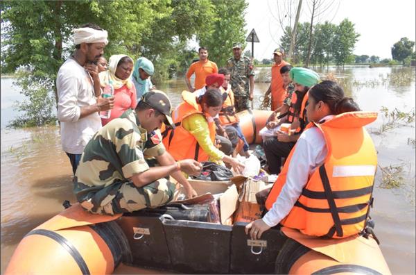 bsf conducts free medical camps in flood affected areas