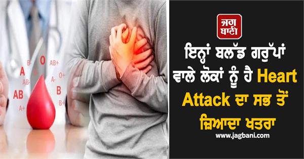blood group heart attack research health