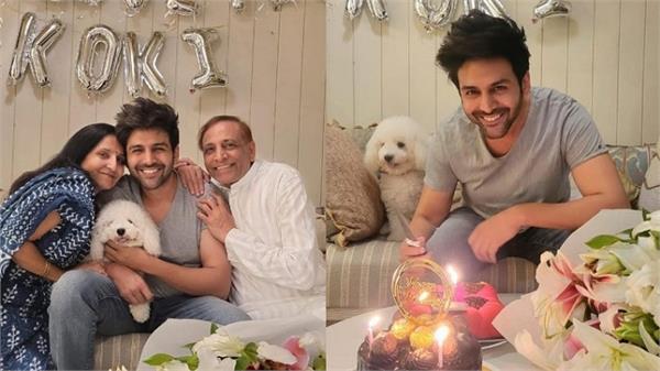 kartik aaryan office in mumbai with his parents