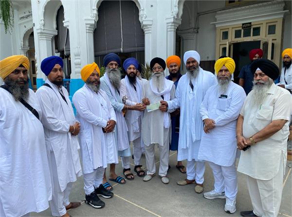 sangat  shiromani committee  flood victims