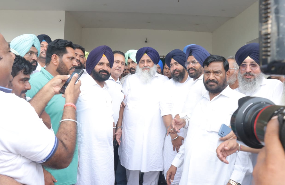 ਸੁਖਬੀਰ ਬਾਦਲ ਨੇ ਹਲਕਾ ਸ਼ੁਤਰਾਣਾ 'ਚ ਘੱਗਰ ਦਾ ਕੀਤਾ ਦੌਰਾ