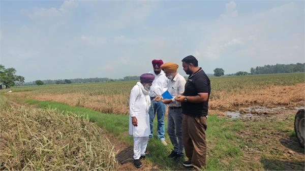 department of agriculture  visited villages across the ravi river