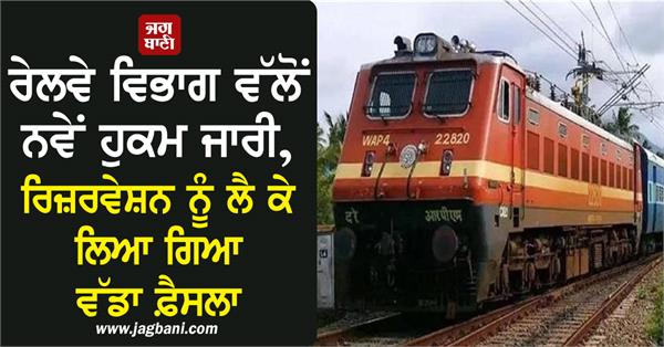 railway department reservation indian railways