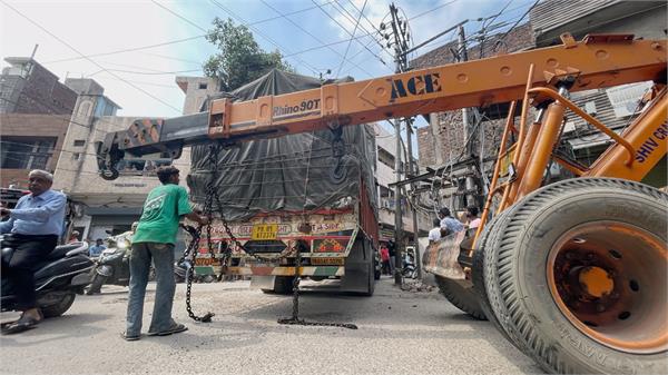 truck driver hits power transformer and poles